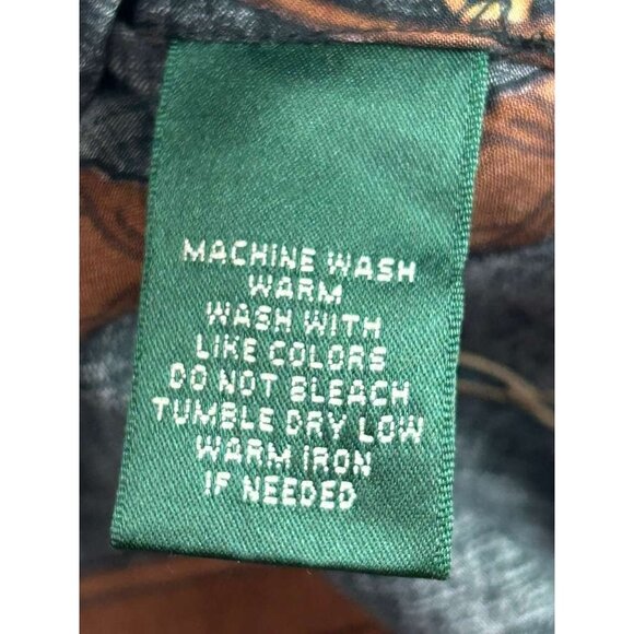 Lauren Ralph Lauren Women's Size 3X Equestrian Print Button Down Shirt - Picture 8 of 13